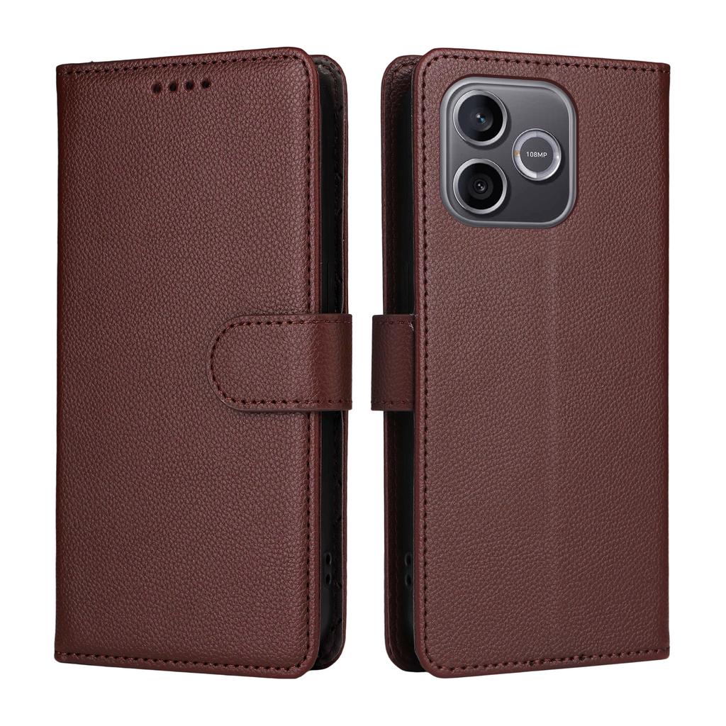 Case for 600 Lite 5G - Leather/PU, Brown, With Card Holder