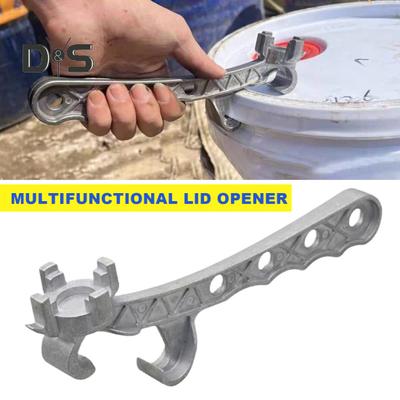 Cheie de tambur din aluminiu Deschidetor de găleți metalic multifuncțional Design ergonomic Deschizător de găleți Instrument de deschidere a capacului