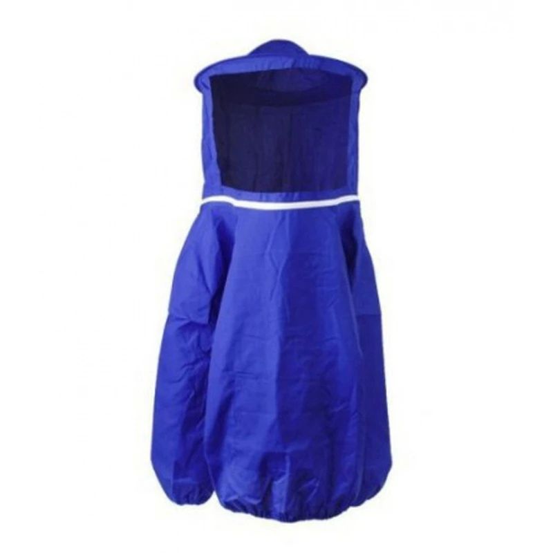 

A84E-1 PCS Beekeeping Suit Bee Clothes Of With Hat Polyester+Cotton Anti-Bee Suit Farming Clothing Coverall,Blue синий