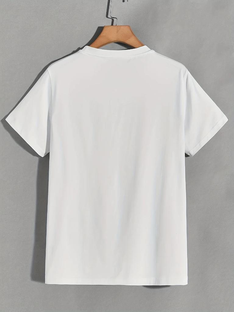 Lustiges Papa T-Shirt Harajuku-Stil elastische Passform klassisches Schwarz Ganzjahres-Freizeitkleidung mit Box-Kurzarm Unisex