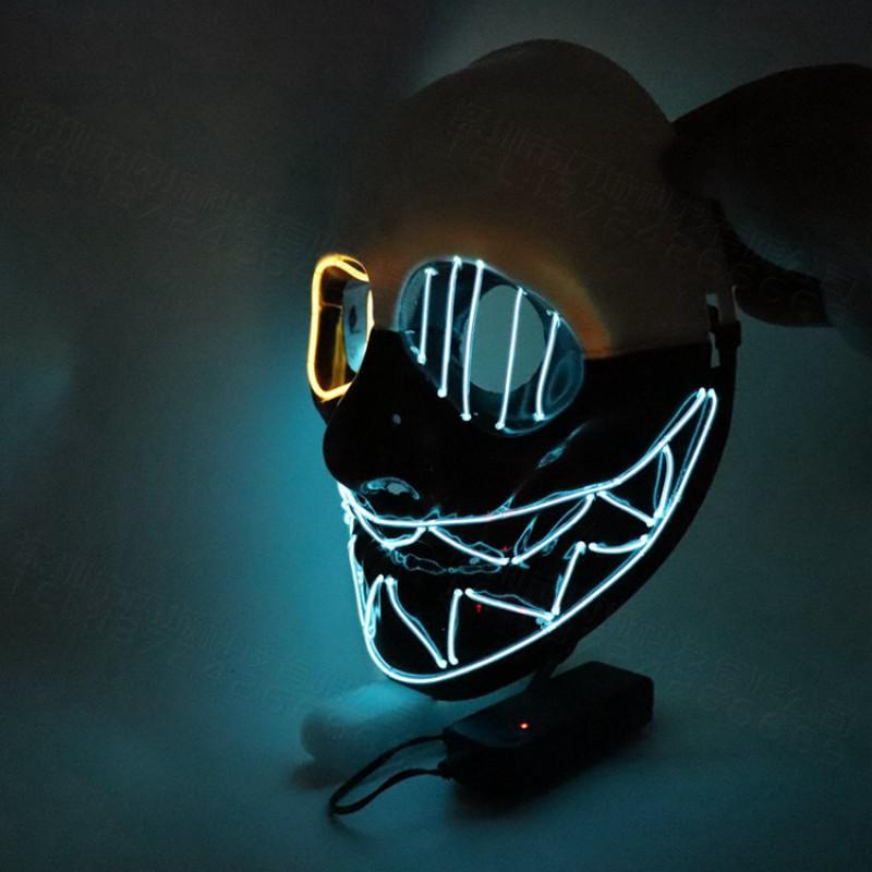 Halloween One-eyed Payday 2 LED Light Up Mask Party Costume
