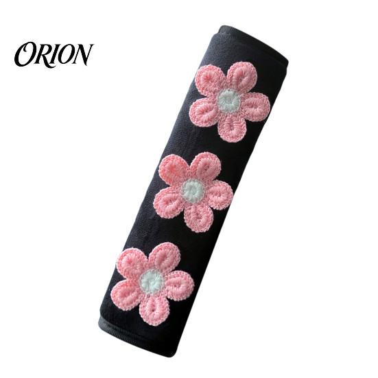 Easy Install Car Interior Decor Cute Floral Seat Belt Pads for Car, Soft Mesh Shoulder Polyester Accessories Strap Covers, Comfortable Universal