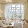 American Flower Lace Sheer Window Curtain Fabric