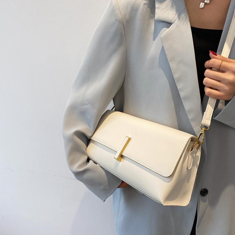 Fashion PU Leather Shoulder Bags New Korean Style Women Simple Messenger Bag Casual All-match Ladies Shoulder Bags