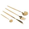 4 Piece Flatware Set Mirror Polished Cutlery Utensil Set Restaurant Eating Tableware Set for Restaurant Home