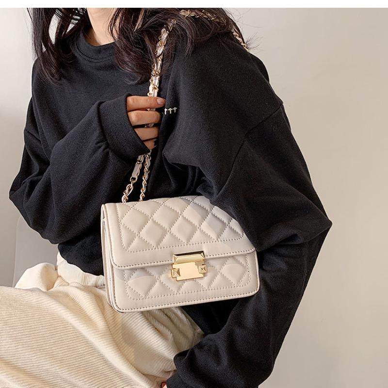 Internet celebrity chain bag women's popular new fashion versatile shoulder messenger small square bag