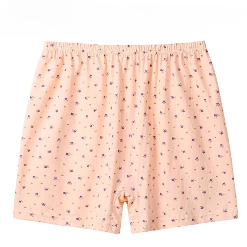 Women's Underwear Casual Shorts Plus Size Boxer Briefs Cotton Breathable Mother's Panties