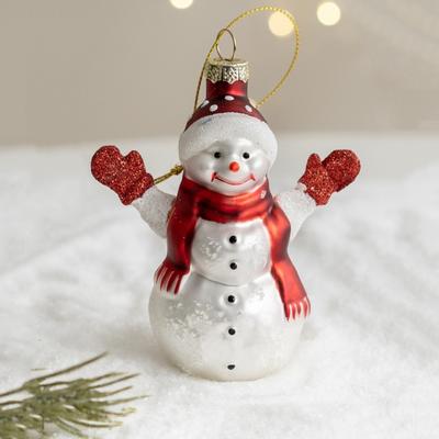 Weihnachtsmann Weihnachten Glasornamente Schneemann Weihnachtsthema X-Mas Baumdekoration Bunt Neujahr Weihnachten Hängend