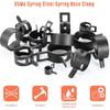 24pcs Hose Spring Clamp Clips Vacuum Fuel Line Hose Oil Water Pipe Air Tube Clamps Fastener 6-46mm Pipe Clamp Hoop for Plumbing