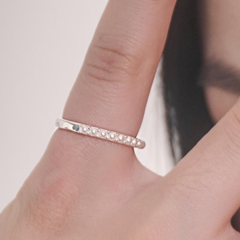 POSTLUDE [SILVER] PEARL LINE R (2 COLORS)