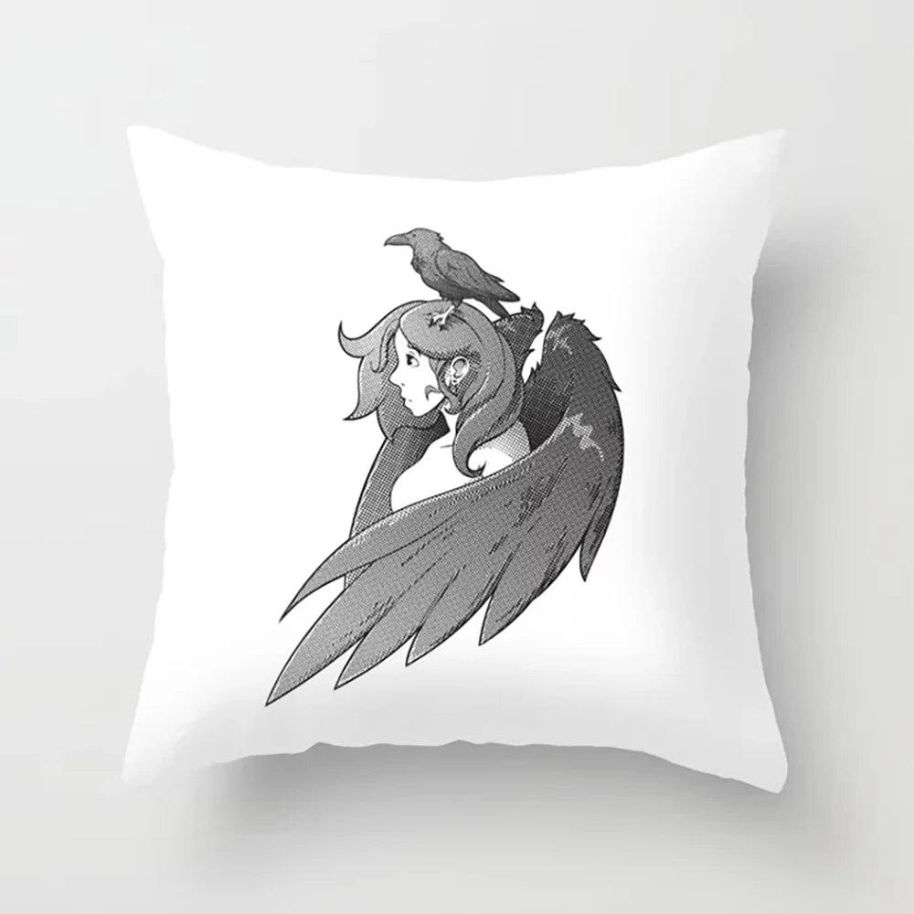 Cushion Covers Japanese Mythology Printed Pillow Cases for Bedroom Living Room Home Decor