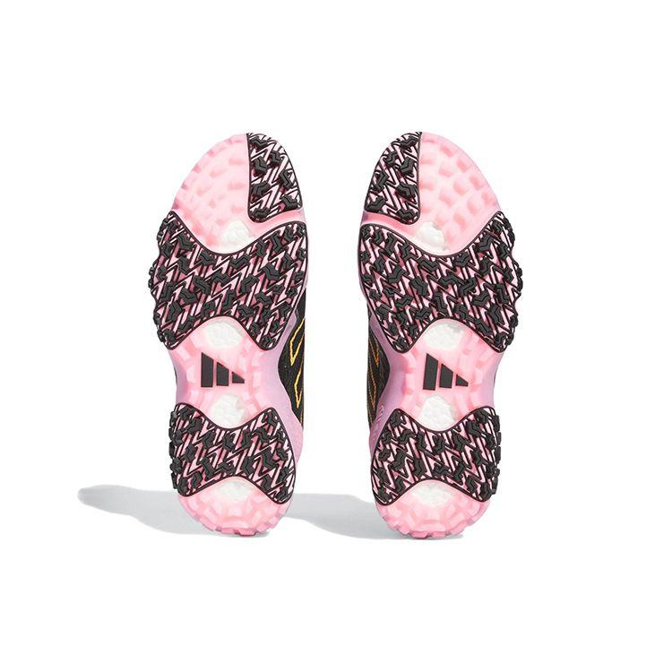 Adidas CodeChaos 22 Slip Resistant Durable Lightweight Low Top Golf Shoes Unisex Golf Shoes Black Pink IE1497