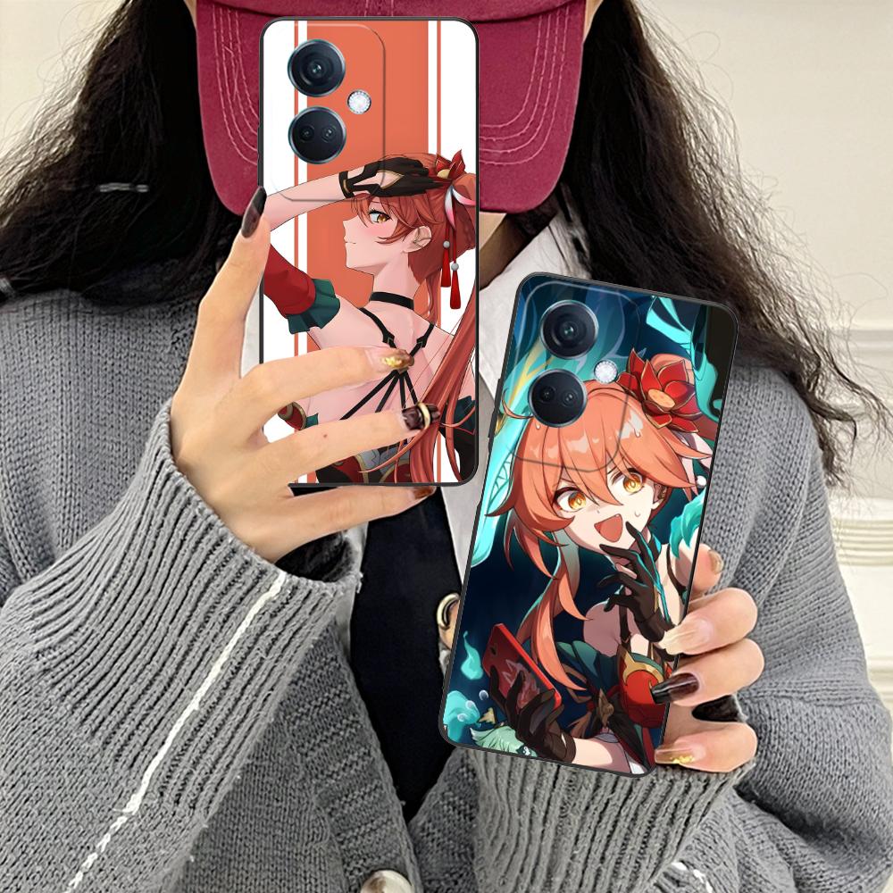 HSR Guinaifen Matte TPU Mobile Phone Case for OPPO Reno 14 13 12 11 10 9 8 7 6 5 F T Pro 5G Colorful Printing Cover