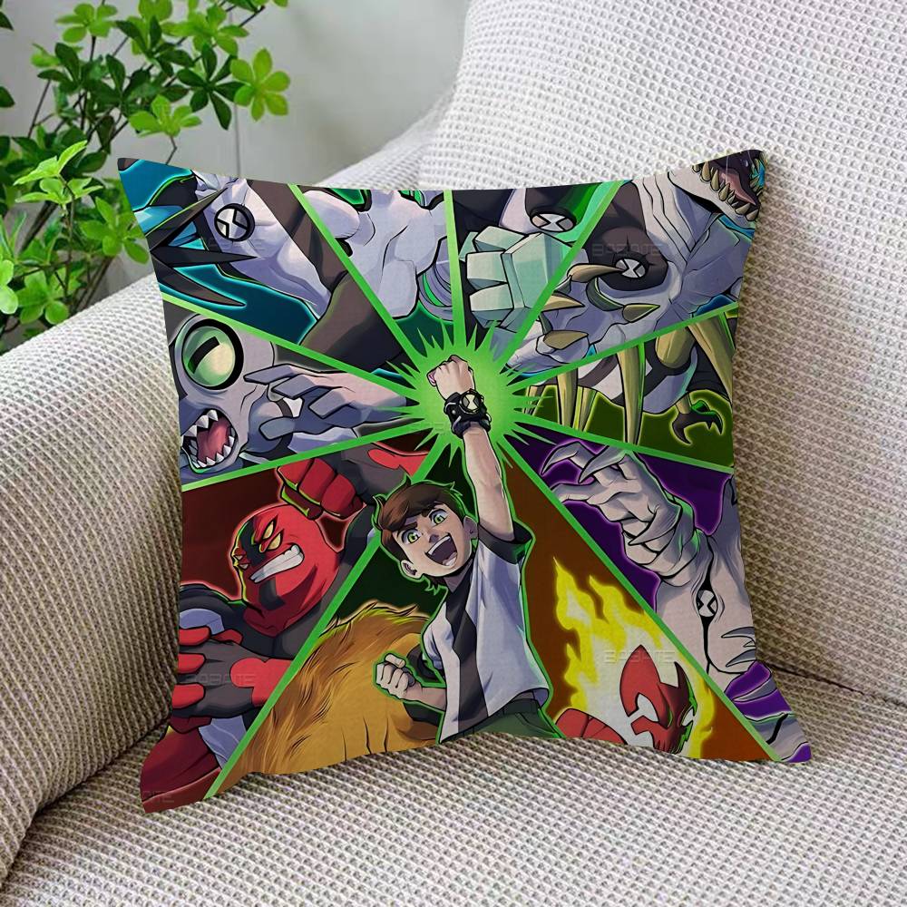 American Science Animation B-Ben 10 Cushion Cover Inches Farmhouse Decor Home Throw Pillow Covers For Couch Decorations