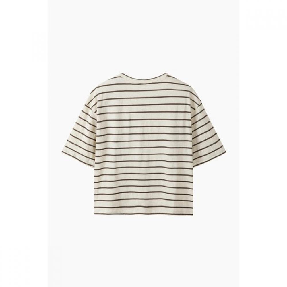 Benetton ShorT Sleeve T shirT prinTing sTripe baTs99631