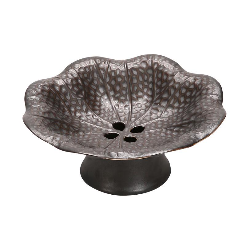 Ceramic Lotus Leaf Strainer Fruit Plate