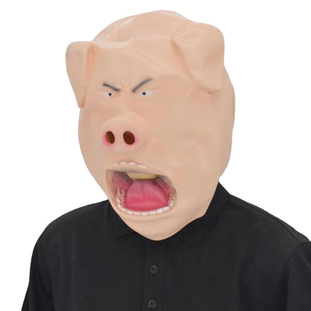 Cartoon Animal Latex Angry Pig Mask For Cosplay And Costume Parties