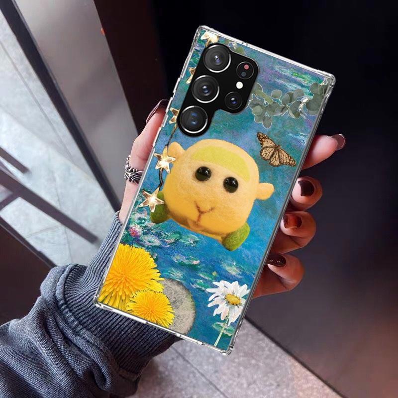 Cute PUI PUI MOLCAR Phone Case For Samsung Galaxy S23 S24 S25 Edge S26 Ultra S22 + S21 Plus S20 FE Cover Silicone Print Shell Ga