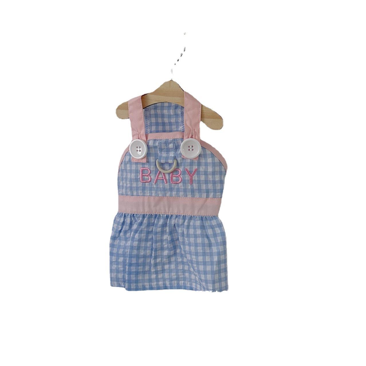 

Summer Thin Pet Skirt: Fairy Princess Outfit for Small Dogs and Cats Medium синий