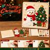 Indoor Outdoor DIY Decor Christmas Magic Felt Sticker Art Kit for Kids, 3D Layered Santa & Tree Custom Sculpting Set Craft Set, No Mess Peel