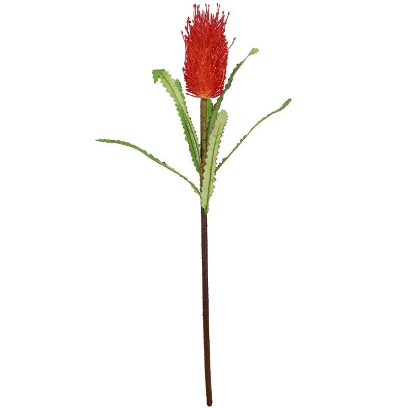 Artificial Plants Silk Fake Flowers Auditorium Decor Red Black Stupa Flower Branches Simulation Green Plant Balcony Decoration
