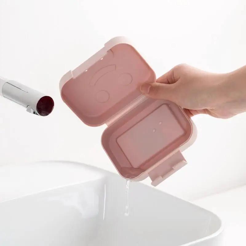 Boîte à savon nordique avec couvercle verrouillable, étanche, pour voyage, randonnée, maison, douche, salle de bain, rangement
