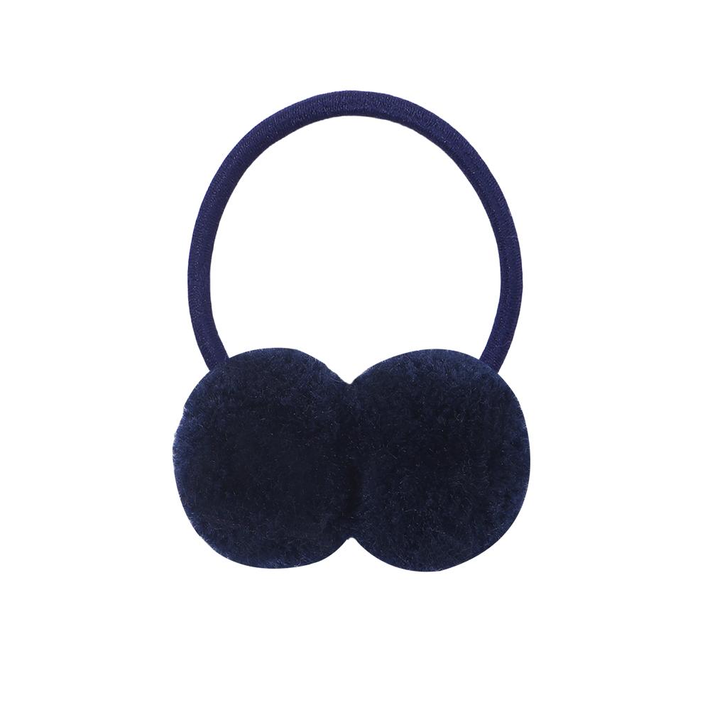 2/6/10Pcs Girls Scrunchies Double Plush Ball Hair Bands Set For Baby Kids Bobbles Elastic Hair Ropes Hair Accessories