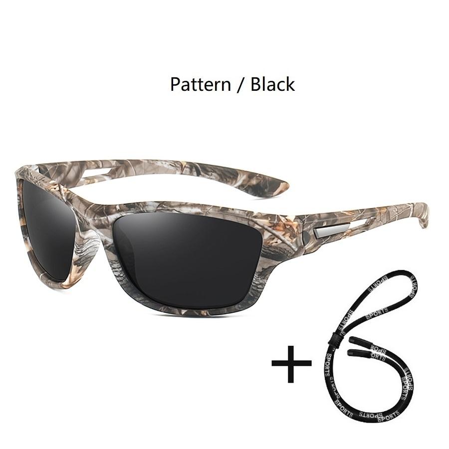 With Chain Fashion Polarized Sports Sunglasses Men Women Fishing Hiking Cycling Climbing Skiing Vintage Sport Sun Glasses UV400