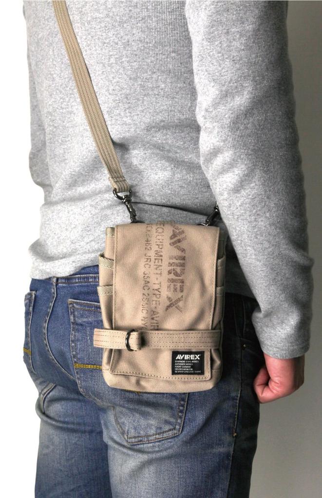 AVIREX Eagle Chalk Shoulder Solid and Bag, Bag, Camouflage, Men's Women's, AVX341L, avirex-003 (Khaki)