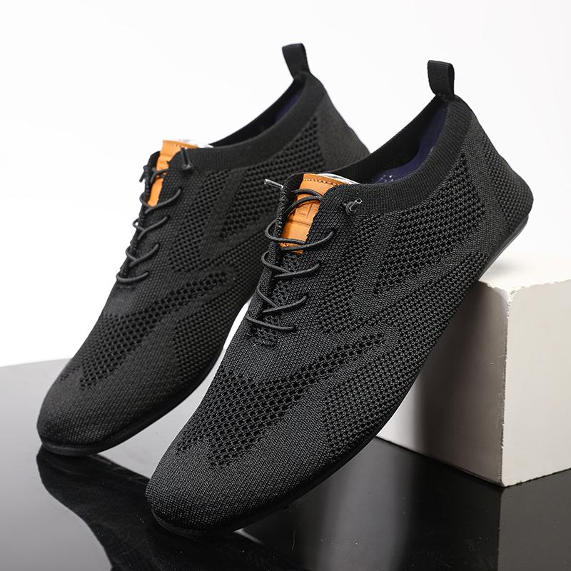 Fashion Sneakers Men Breathable Lightweight Casual Walking Man Tennis Shoes Slip-On Driving Men Lazy Shoes Footwear