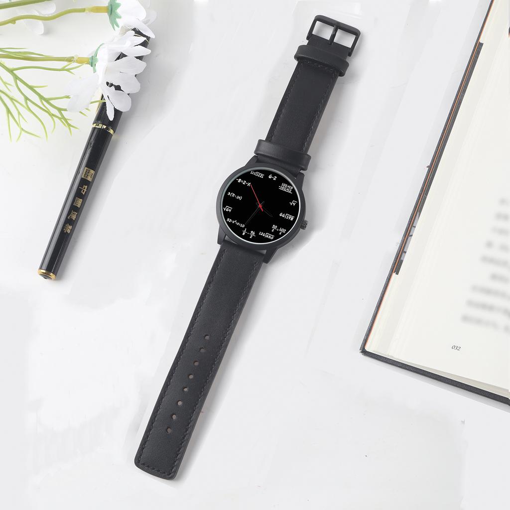 Decorative Quartz Wrist Men's Watch Mathematical Formula Design Campus Punk Cool Style Gift Souvenir For Student Children