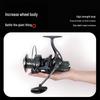 Full Metal Long Cast TV Spinning Reel with Slanted Shallow Spool for Lure and Sea Rod Fishing