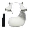 Sheep Ear Headband and Sheep Tail Set Halloween Sheep Costume Accessories for Kid Adult Halloween Christmas Cosplay