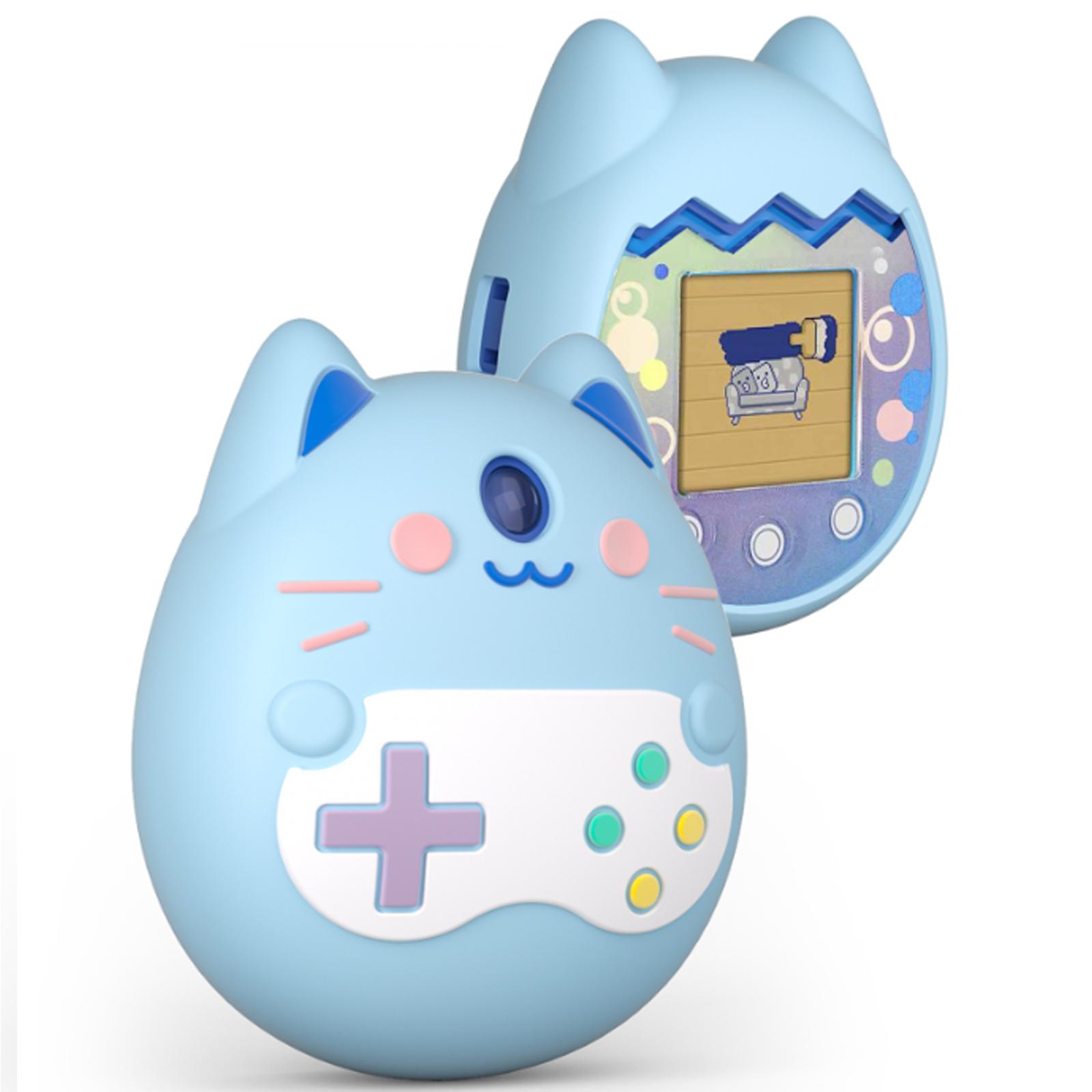 Bleu - Juste de protection en silicone pour Tamagotchi Pix, étui de Bleu - Juste de protection en silicone pour Tamagotchi Pix, étui de