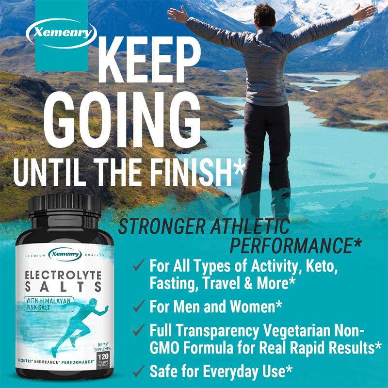 XEMENRY Electrolyte Capsules: All-natural, Fast Recovery, Replenishes Energy, Suitable for Both Men and Women.