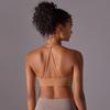 Naked Camisole Yoga Bra Beautiful Back Sports Vest Gathering Shaping Sports Bra Yoga Fitness Top For Women