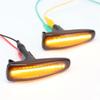 2pcs Amber Dynamic LED Fender Side Marker For Mitsubishi Lancer EVO X Outlander Sport Mirage 2014+ Turn Signal Light Marker Lamp