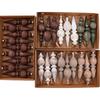 Kunststoff Material Weihnachtsbaumschmuck 9 Stück/Karton Weihnachts-Hängeschmuck Set Kamindekoration