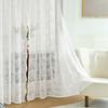 Double Lace German Curtain Door Curtain Warp Knitted Lace Through Rod Window Screen Finished Curtain