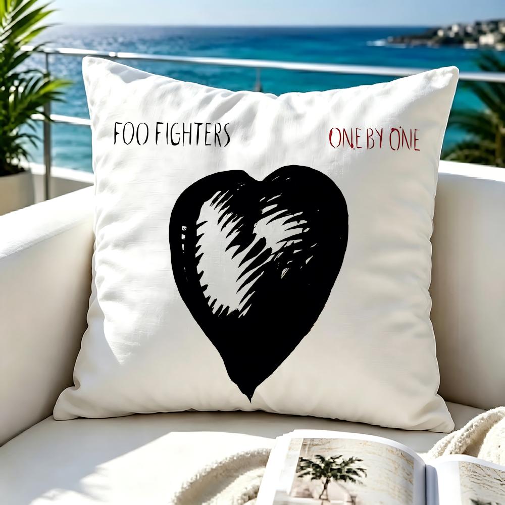 Band Foo Fighters Cushion Cover Soft Pillow Cover Twoside Printing Throw Pillow Case For Sofa Pillowcase Home Decoration
