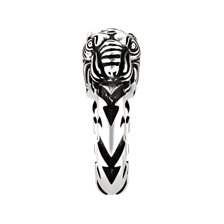 Gucci Garden Vintage Distressed Silver Ring Men Rings 621296-J8400-0701