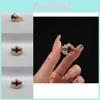 Chic Gold Plated Handcrafted Emerald And Ruby Ring Ideal For Everyday Wear