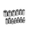 13pcs Short/11pcs Deep Hi-Spec 1/4  Socket Set Adapter Short Long Sockets 4-14mm Deep Socket Tool Heads Torque Spanner Ratchet Socket Wrench