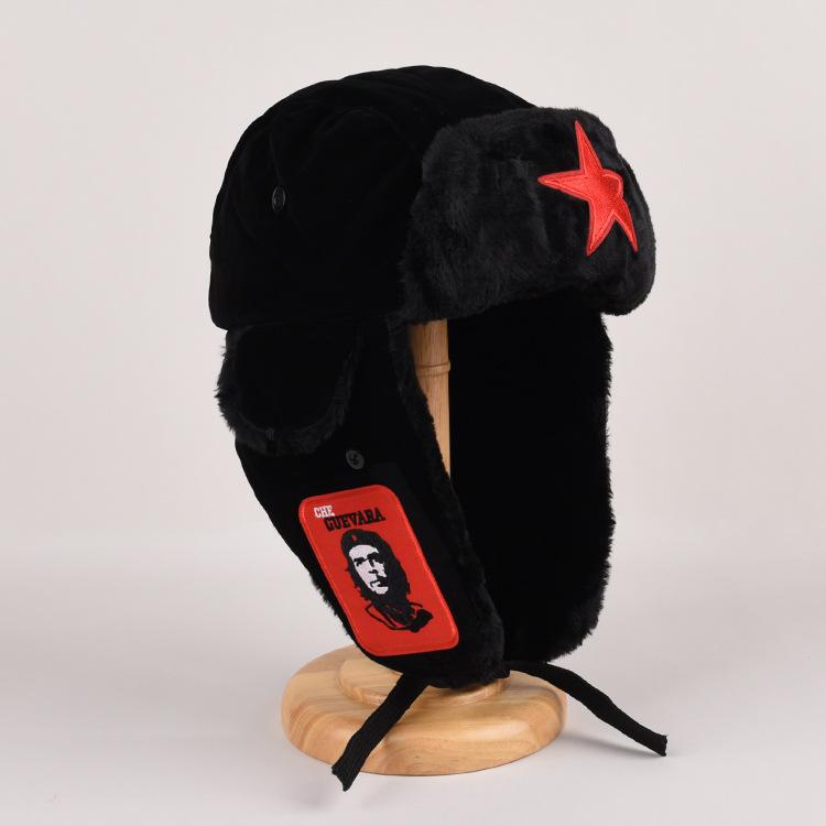 Thunderhead Cap Men's Fall and Winter Warm Cotton Cap Children's Mask Cap Plush Ear Protection Cycling Cap Europe and The United States