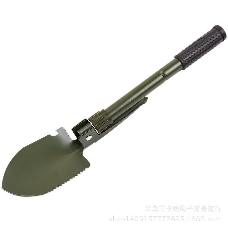 Pala Pieghevole Militare Multifunzione Pala da Pesca/Ingegnere/Campeggio/Giardinaggio Piccone di Emergenza per Auto Strumento di Sopravvivenza all'Aperto