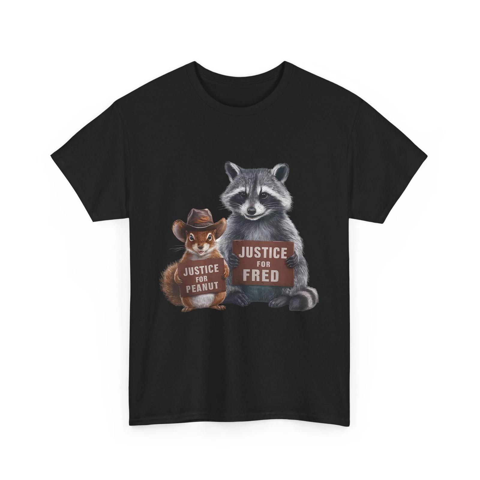 Justice For Peanut The Squirrel Justice For Fred The Raccoon T-Shirt S