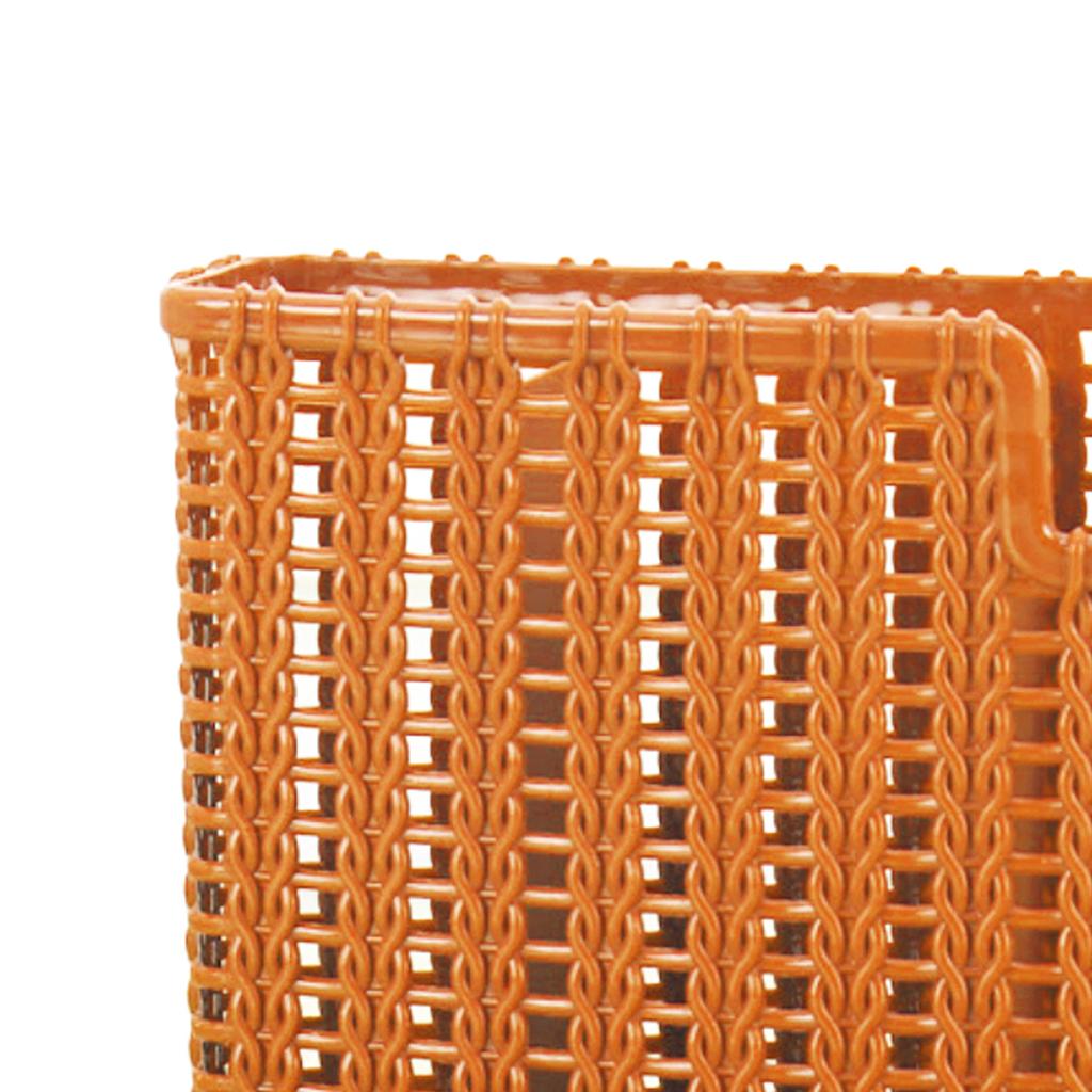 Rattan Weaving Drain Chopsticks Cage Three Compartments Multifunctional Cutlery Hollow Drainer
