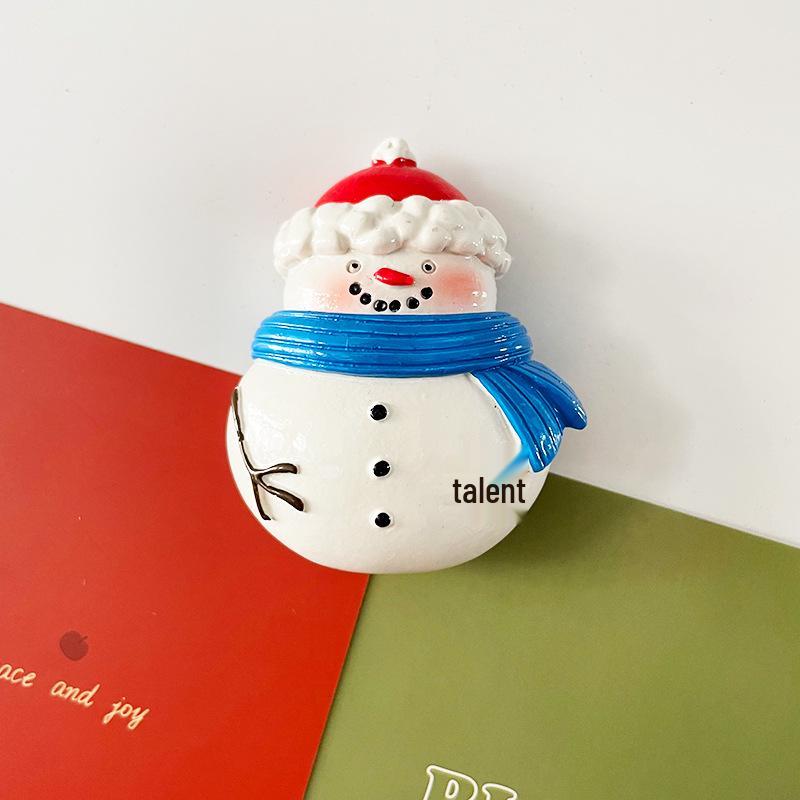 3D Nordic Santa & Reindeer Christmas Refrigerator Magnets