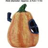 1pc Resin Simulation Pumpkin Decor - Halloween Figurines Shelter Ornament for Aquarium, Fish Tank and Terrarium Landscaping