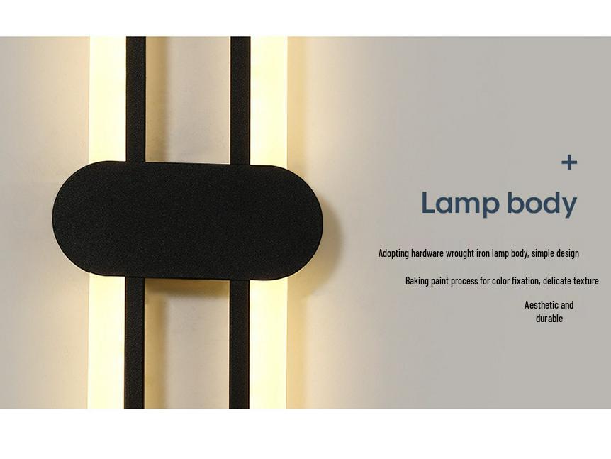 Nordic Minimalist Bedside Wall Light for Bedroom, Living Room, Stairway, or Hotel.